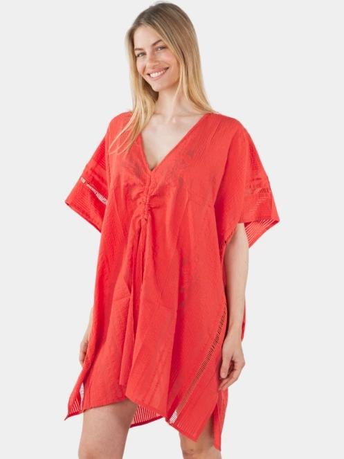 Barts Raimha Kaftan női strandruha piros színben 3