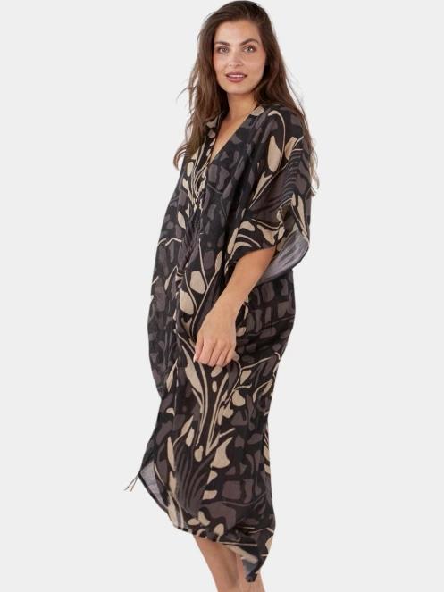 Barts Rochau Kaftan női strandruha fekete színben 4