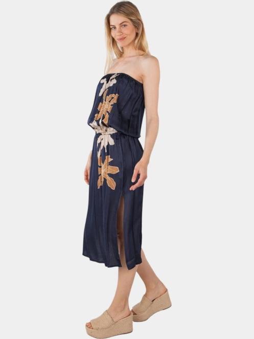 Barts Tombou Dress női midi ruha sötétkék színben 3