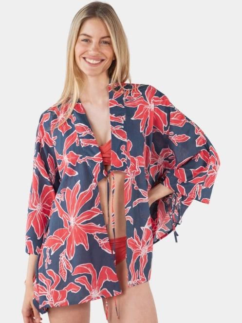 Barts Falesy Kimono női strandruha sötétkék színben 2