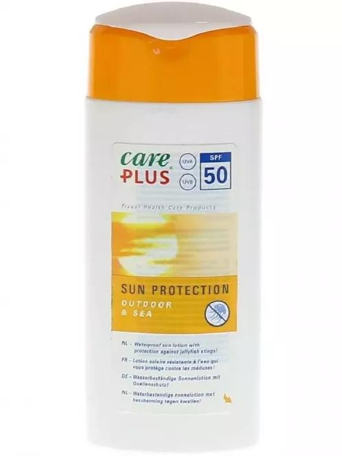 Care Plus CP Sun Protection Outdoor&Sea SPF50, 100ml naptej fehér színben 2