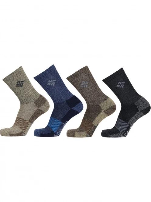 Columbia 4PP Moisture Control Basic Crew férfi zokni barna színben 2