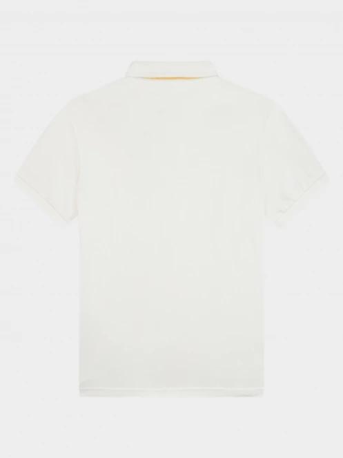 TBS Clidepol férfi galléros póló fehér színben 5