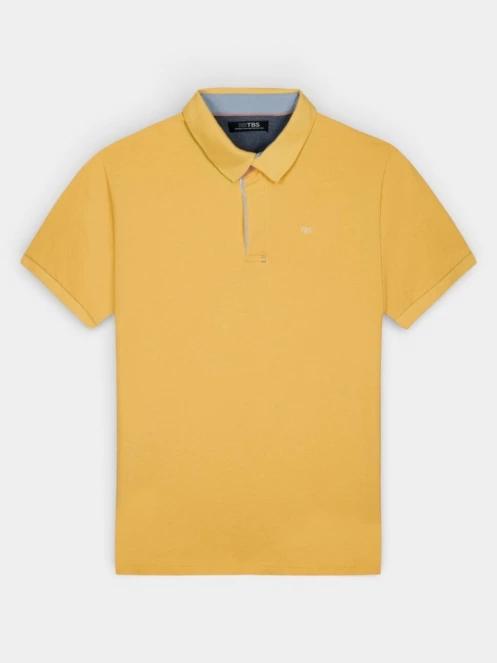 TBS Clidepol férfi galléros póló sárga színben 4
