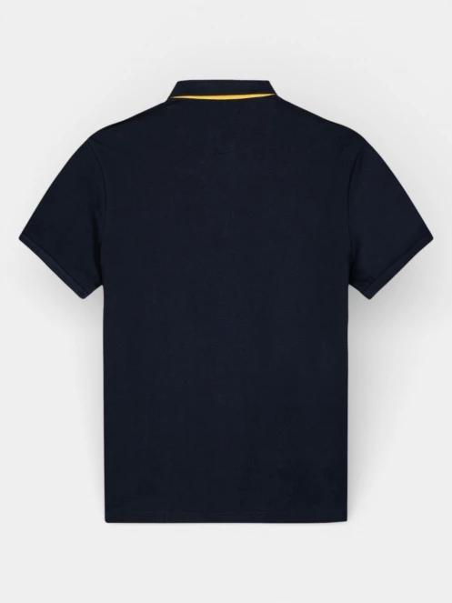 TBS Clidepol férfi galléros póló sötétkék színben 5