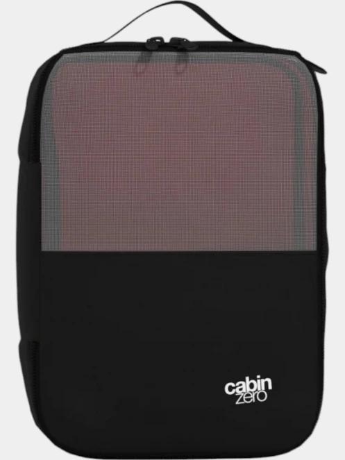 Cabin Zero Lux Packing Cube-Medium bőrönd rendező fekete színben 2