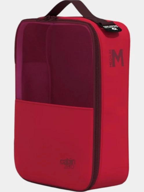 Cabin Zero Lux Packing Cube-Medium bőrönd rendező piros színben 4