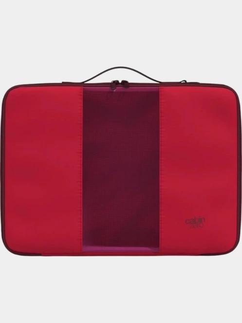 Cabin Zero Lux Packing Cube-Large bőrönd rendező piros színben 2