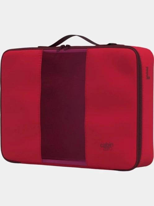 Cabin Zero Lux Packing Cube-Large bőrönd rendező piros színben 3