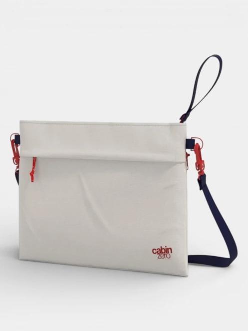Cabin Zero Classic Sacoche válltáska fehér színben 6