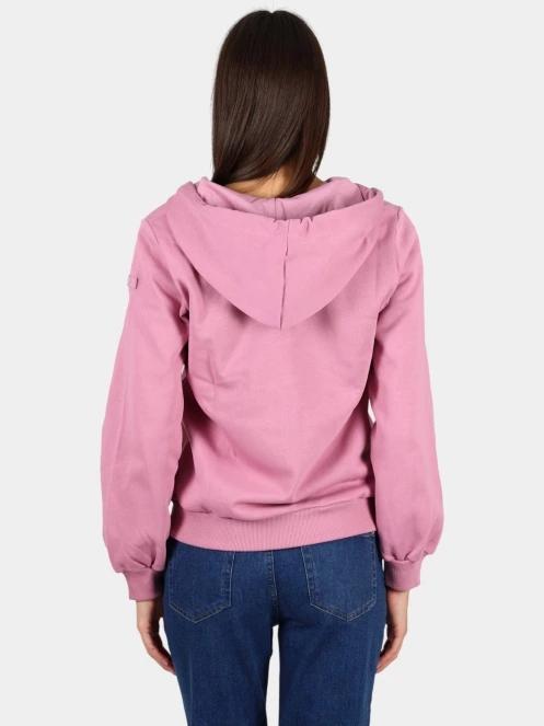 TBS Debrazip női kapucnis pulóver lila színben 4