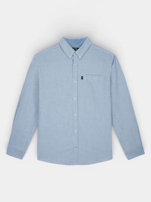 TBS Erwanche férfi hosszú ujjú ing kék színben 4