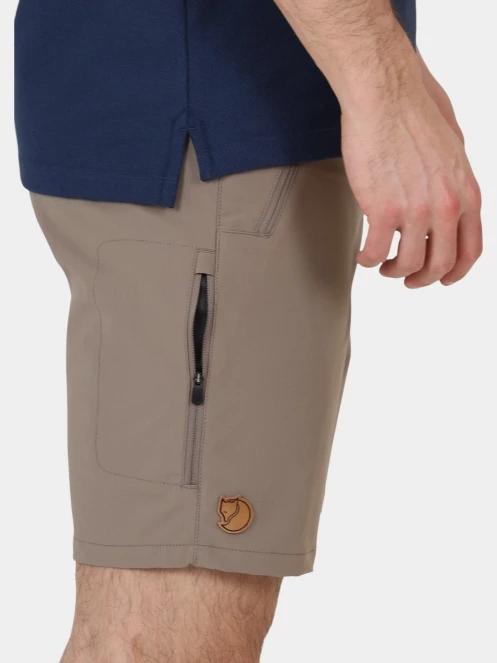 Fjallraven Abisko Trail Stretch Shorts M férfi túra rövidnadrág barna színben 6