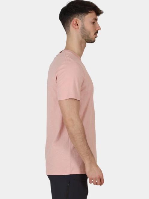 Fjallraven Hemp Blend T-shirt M férfi rövid ujjú póló rózsaszín színben 5