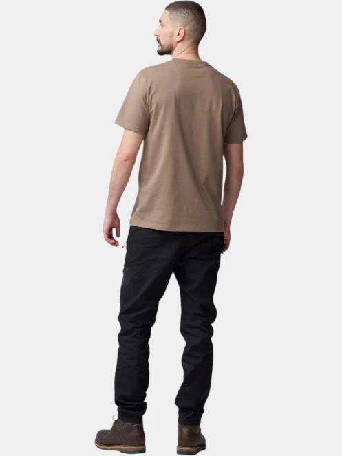 Fjallraven Multicolor Logo T-shirt M férfi rövid ujjú póló barna színben 3