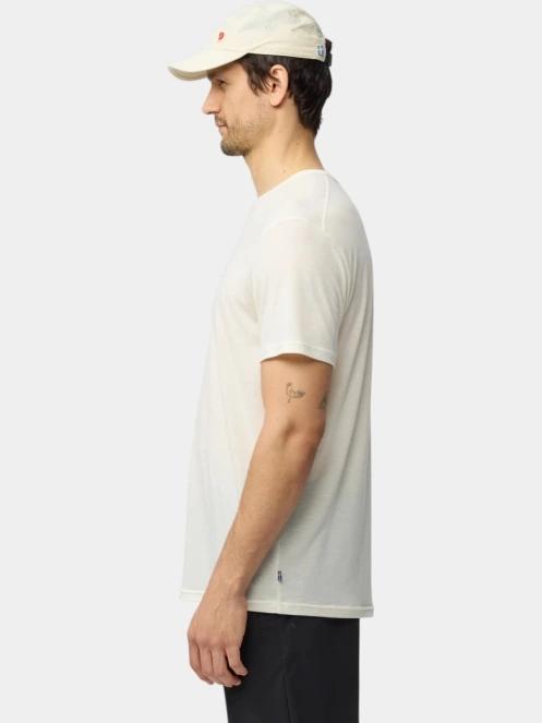 Fjallraven High Coast SS M férfi rövid ujjú sport póló fehér színben 4