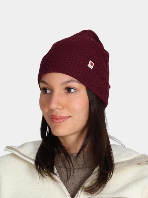 Fjallraven Fjällräven Rib Hat kötött sapka bordó színben 3