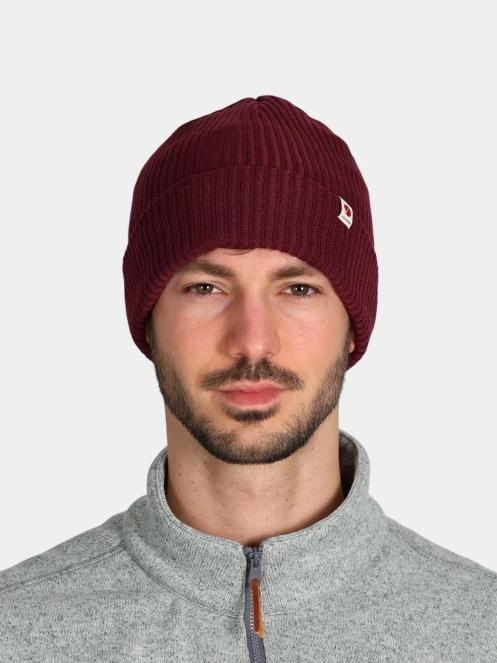 Fjallraven Fjällräven Rib Hat kötött sapka bordó színben 4