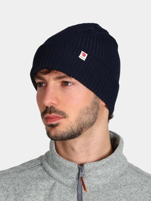 Fjallraven Fjällräven Rib Hat kötött sapka sötétkék színben 5
