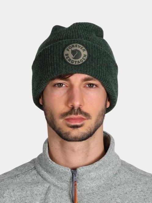 Fjallraven Bergtagen Forever Wool Beanie kötött sapka zöld színben 4