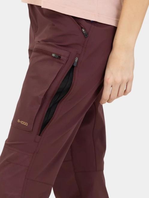 Fjallraven Keb Agile Trousers W női túranadrág piros színben 8