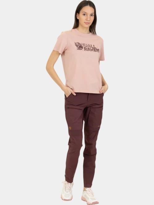 Fjallraven Keb Agile Trousers W női túranadrág piros színben 7