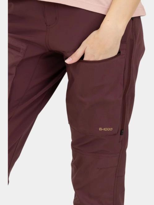 Fjallraven Keb Agile Trousers W női túranadrág bordó színben 5