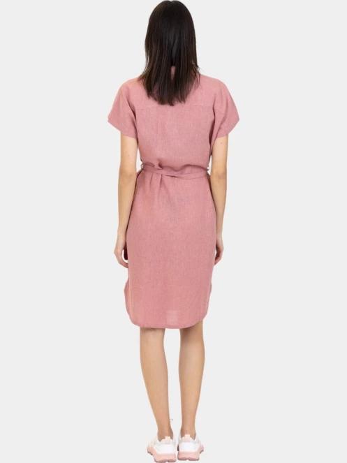 Fjallraven Övik Hemp Dress W női ingruha rózsaszín színben 4
