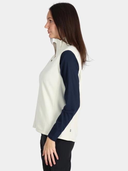 Fjallraven Övik Lite Fleece Vest W női mellény homok színben 3
