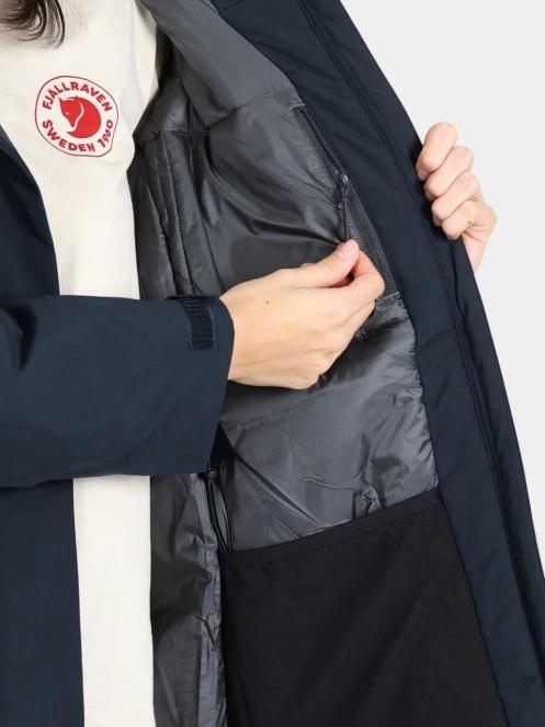 Fjallraven HC hydratic Padded Parka W női télikabát sötétkék színben 7