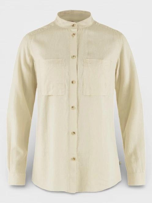 Fjallraven Övik Hemp Shirt LS W női hosszú ujjú ing fehér színben 2