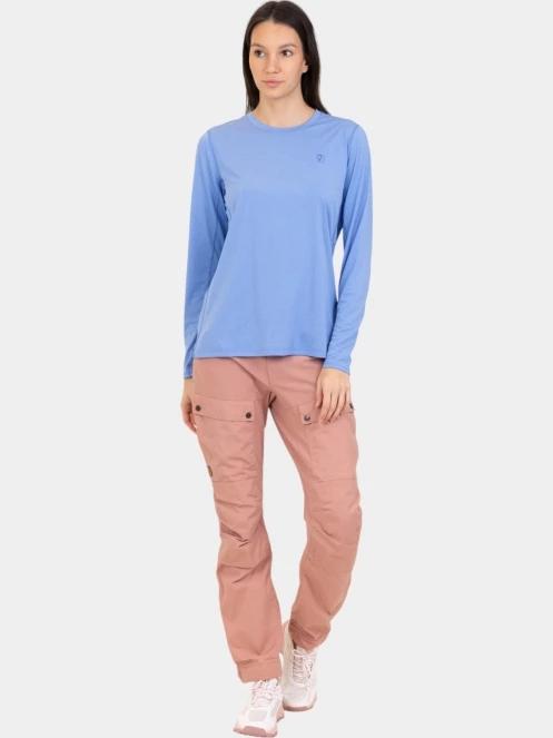 Fjallraven Abisko Day Hike LS W női hosszú ujjú sport póló kék színben 5