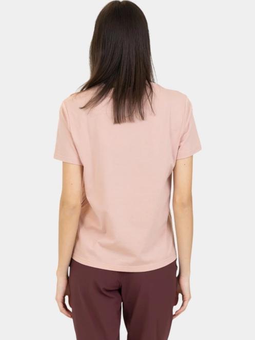 Fjallraven Lush Logo T-shirt W női rövid ujjú póló rózsaszín színben 4