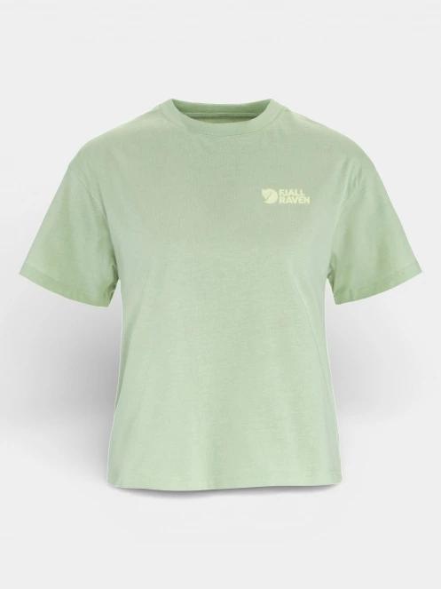 Fjallraven Forest Walk T-shirt  W női rövid ujjú sport póló világoszöld színben 2