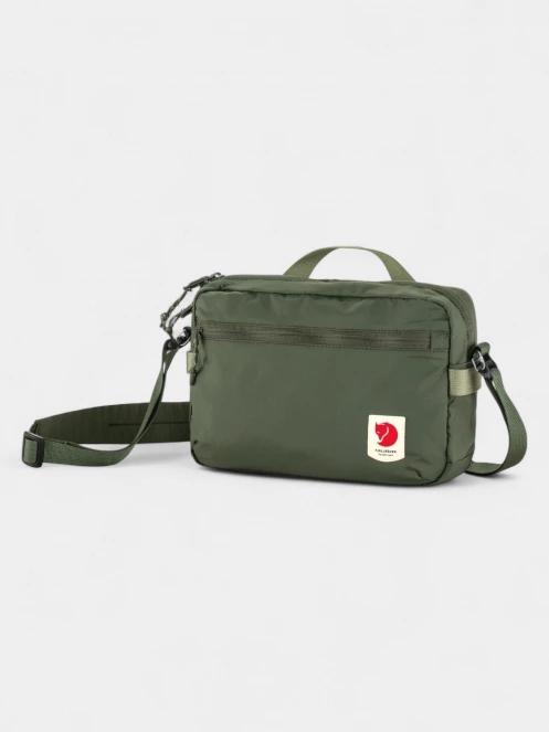 Fjallraven High Coast Crossbody oldaltáska oliva színben 3