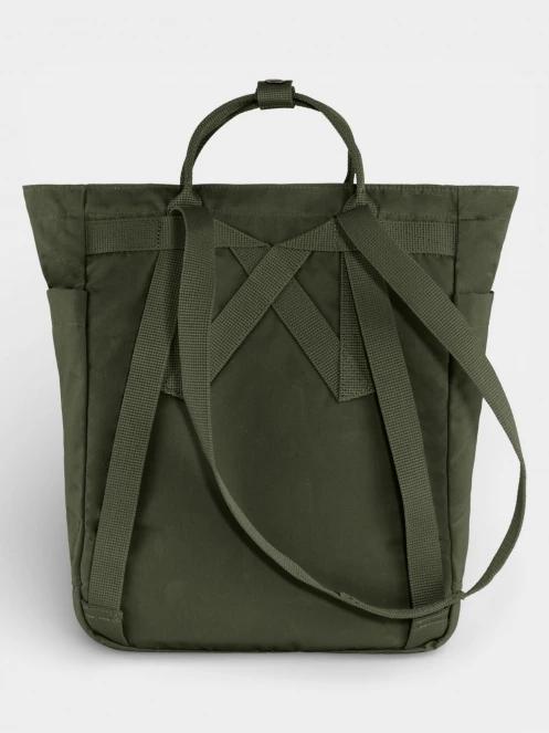 Fjallraven Kanken Totepack hátizsák sötétzöld színben 3