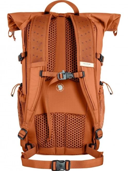 Fjallraven Abisko Hike Foldsack túrahátizsák narancssárga színben 4