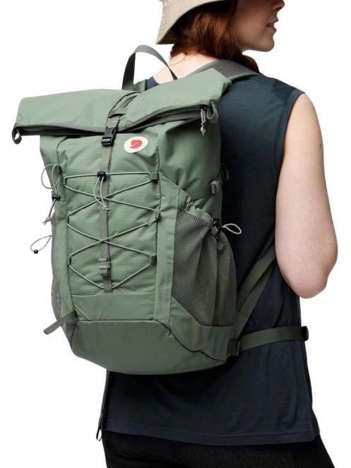 Fjallraven Abisko Hike Foldsack túrahátizsák zöld színben 5