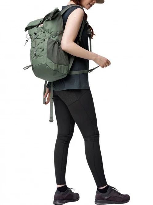 Fjallraven Abisko Hike Foldsack túrahátizsák zöld színben 6