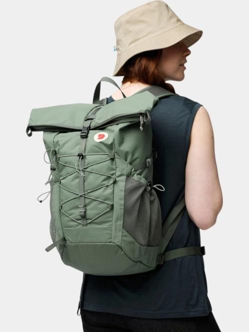 Fjallraven Abisko Hike Foldsack túrahátizsák zöld színben 5