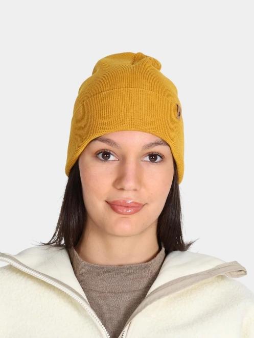 Fjallraven Classic Knit Hat kötött sapka sárga színben 2