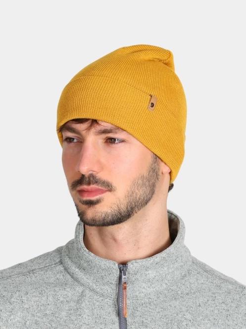Fjallraven Classic Knit Hat kötött sapka sárga színben 5
