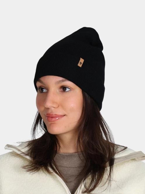 Fjallraven Classic Knit Hat kötött sapka fekete színben 3