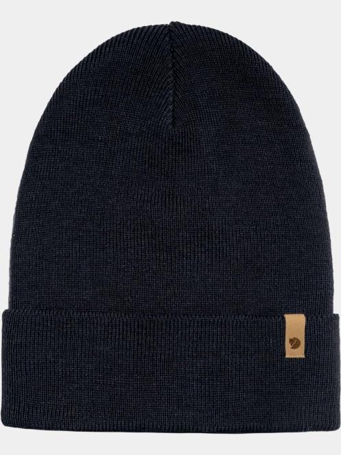 Fjallraven Classic Knit Hat kötött sapka sötétkék színben 2