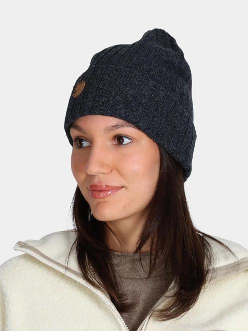 Fjallraven Byron Hat kötött sapka szürke színben 3