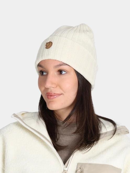 Fjallraven Byron Hat kötött sapka homok színben 3