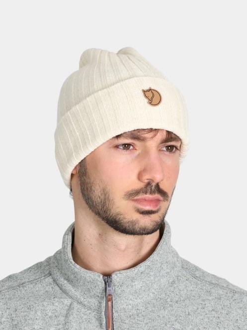 Fjallraven Byron Hat kötött sapka homok színben 5