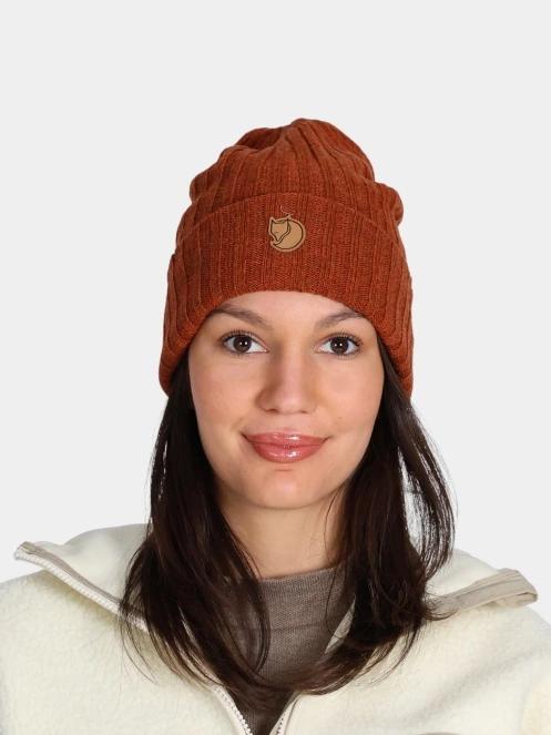 Fjallraven Byron Hat kötött sapka narancssárga színben 2