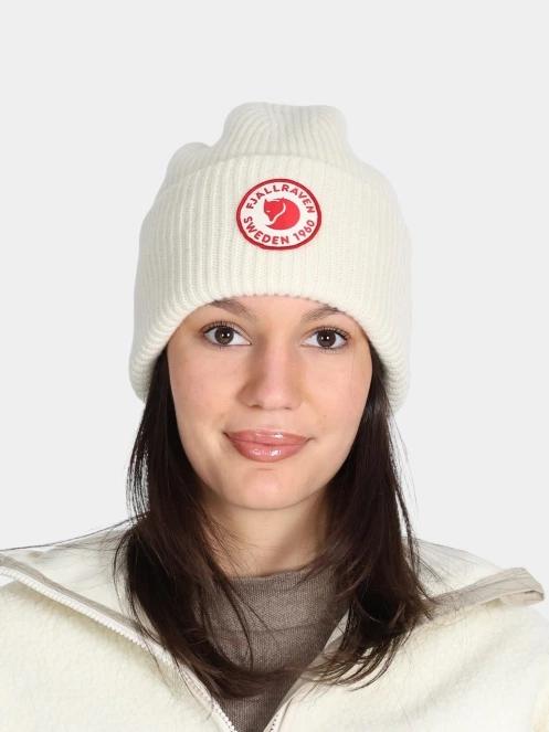 Fjallraven 1960 Logo Hat kötött sapka fehér színben 2