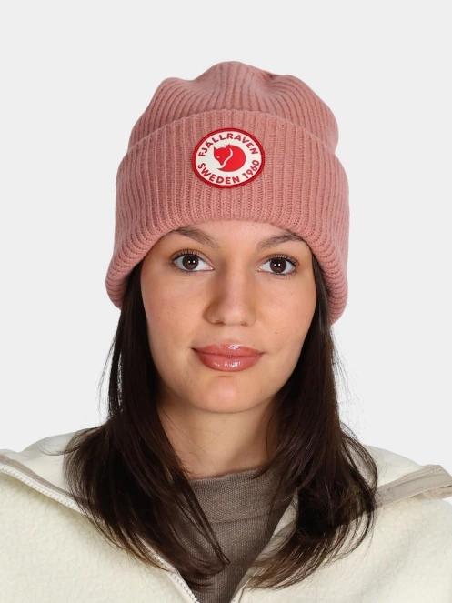 Fjallraven 1960 Logo Hat kötött sapka rózsaszín színben 2